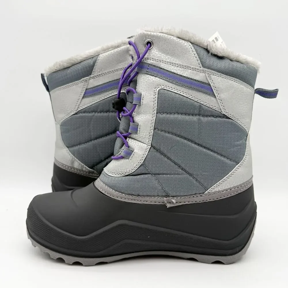 Kamik Kids Maxx Winter Boots US 6 EU 38 Gray Waterproof EUC